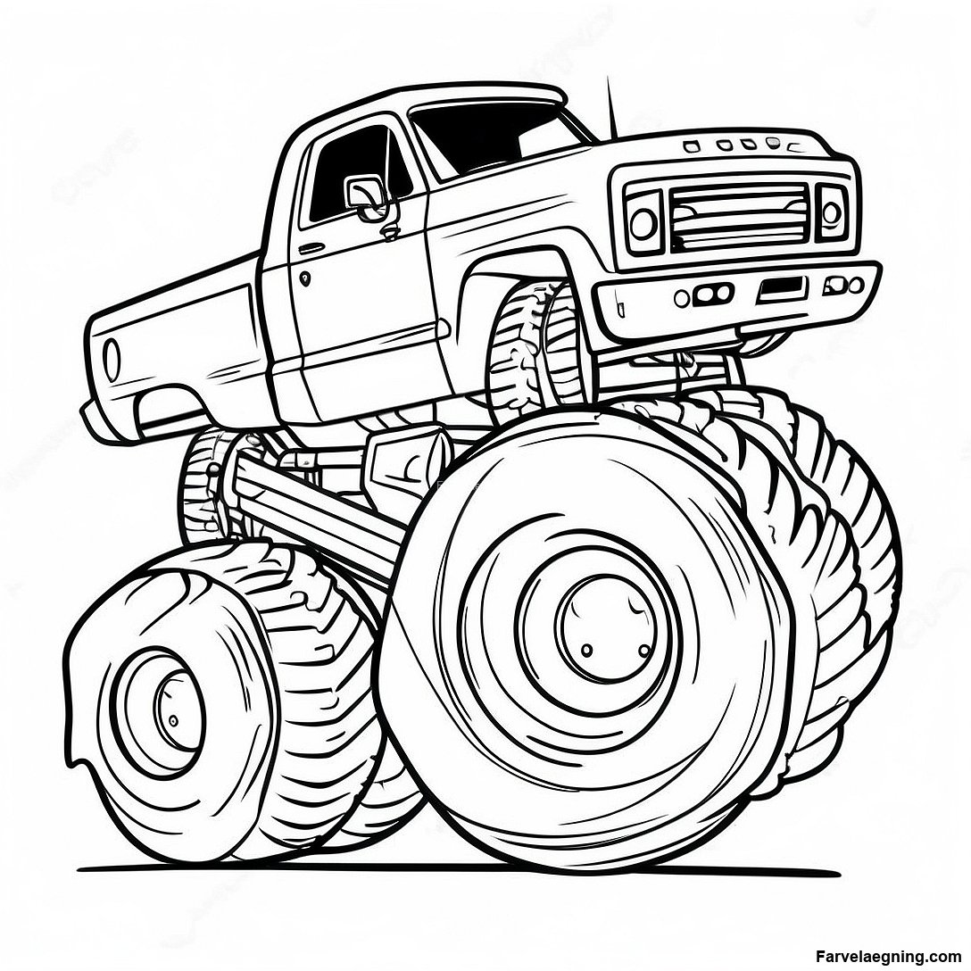Kaempe Monstertruck Knuser Mindre Koretojer Farvelaegningssider 10322 2178