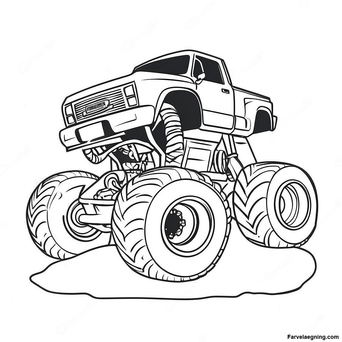 Kaempe Monstertruck Knuser Mindre Koretojer Farvelaegningssider 10322 2180