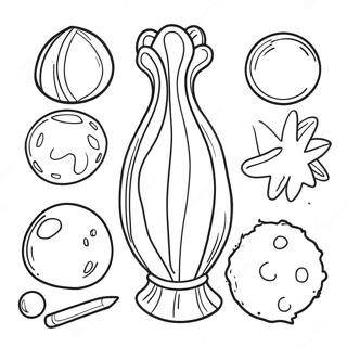 Farverige Obj Former Farvelaegningsside 100345-38949