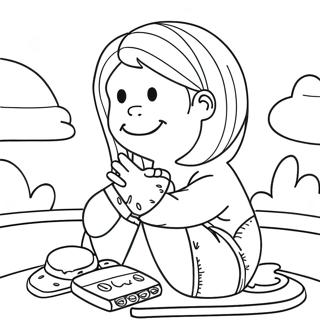 Rolig Selvkontrol Farvelaegningsside 100549 39116