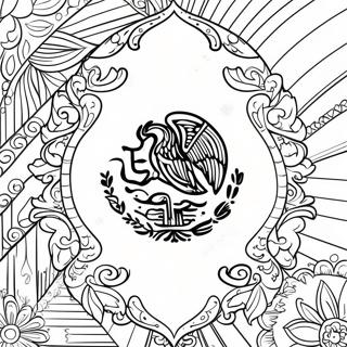 Mexicansk Flag Farvelaegningsside 101032-39486