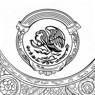 Mexicansk Flag Farvelaegningsside 101032-39487