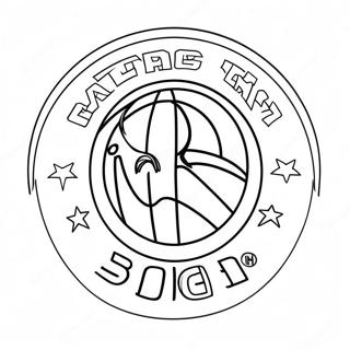 Nba Hold Logo Farvelægningsider