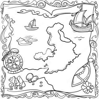 Eventyrligt Skattekort Farvelaegningsside 101370 39764