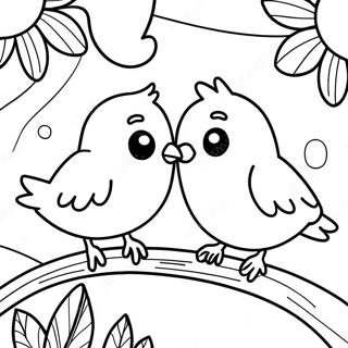 Elskelige Kaerlighedsfugle Farvelaegningssider 10154-979