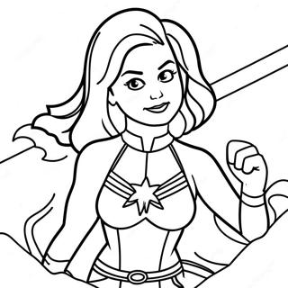 Captain Marvel Med Gas Farvelaegningsside 102530 40768