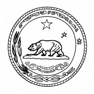 California Stat Flag Farvelaegningsside 102682-40874