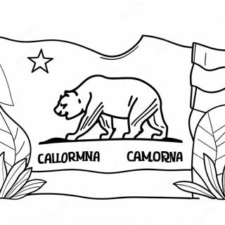 California Stat Flag Farvelaegningsside 102682-40876