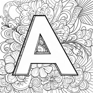 Farverigt Brev A Farvelaegningsside 102758 40939