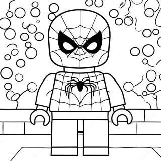 Spiderman Lego Farvelaegningsside 102835-40996