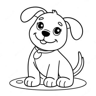 Legesyg Glad Hvalp Farvelaegningsside 102863-41023