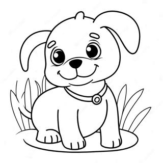 Energetisk Lille Hvalp Farvelaegningsside 102865-41030