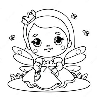 Sod Baby Prinsesse I Et Eventyr Farvelaegningsside 102917-41069