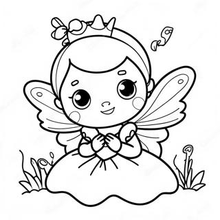 Sod Baby Prinsesse I Et Eventyr Farvelaegningsside 102917-41071