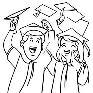 Glade Dimittender Fejrer Farvelaegningsside 102993-41123