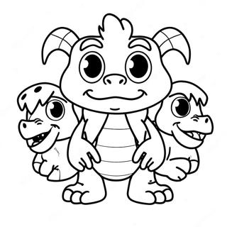 Ludo Med Monster Venner Farvelaegningsside 103098 41209