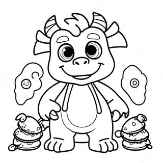 Ludo Med Monster Venner Farvelaegningsside 103098 41211