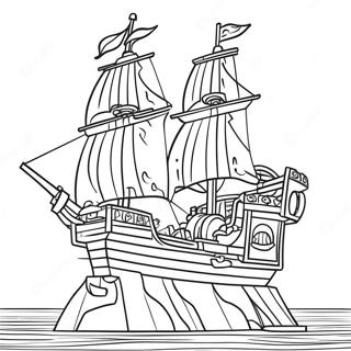 Eventyrlig Lego Klods Piratskib Farvelaegningsside 103199-41290