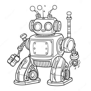 Dampdreven Robot Farvelaegningsside 103224-41308
