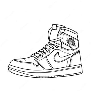 Klassisk Jordan 1 Sneakers Farvelaegningsside 103248-41318