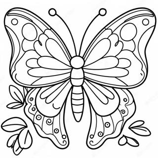 Farverig Sommerfugl Mol Farvelaegningsside 103376 41418