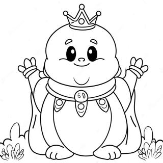 Sod King Boo Med Et Smil Farvelaegningsside 103402-41437