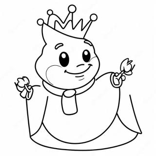 Sod King Boo Med Et Smil Farvelaegningsside 103402-41438