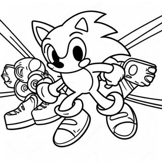 Sonic X Actionfyldt Scene Farvelaegningsside 103482-41507