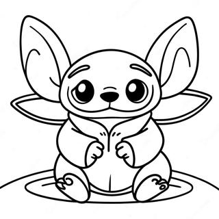 Stitch Og Baby Yoda Farvelægningsider