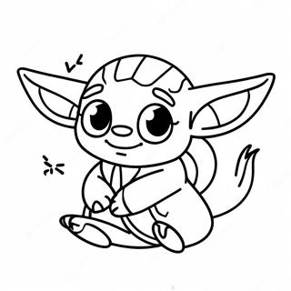 Legesyg Stitch Med Baby Yoda Farvelaegningsside 103790-41748