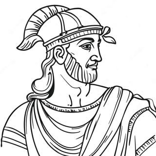 Farvelaegningsside Fra Det Gamle Rom 103943-41856