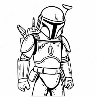 Boba Fett Med Jetpack Farvelaegningsside 103997 41904