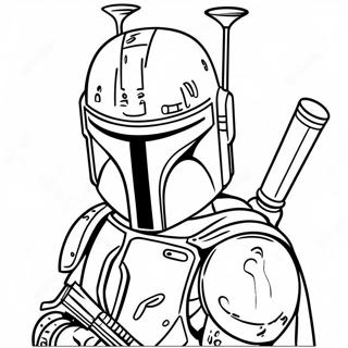 Boba Fett Med Blaster Farvelaegningsside 103999-41910