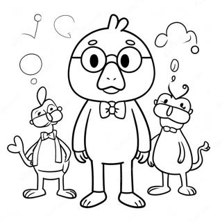 Sjove Mo Willems Figurer Farvelaegningsside 104021-41918