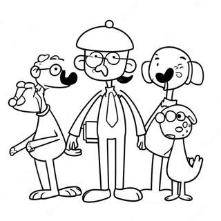 Sjove Mo Willems Figurer Farvelaegningsside 104021-41920