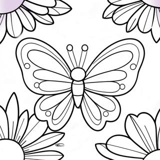 Legesyg Lilla Sommerfugl Farvelaegningsside 104254 42111