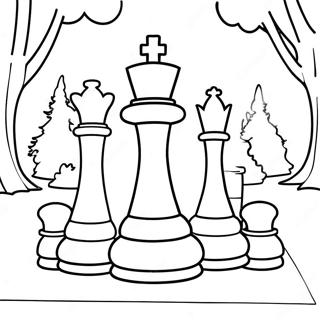 Kaempe Skakbrikker I Parken Farvelaegningsside 104332 42171