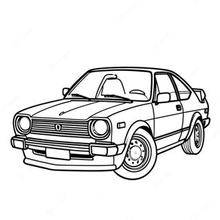 Klassisk Honda Civic Farvelaegningsside 104432-42241
