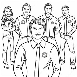 Ffa Studerende I Bla Jakker Farvelaegningsside 104587 42368