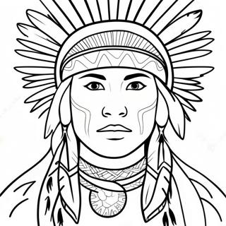 Indiansk Arv Maned Farvelaegningsside 104686-42434
