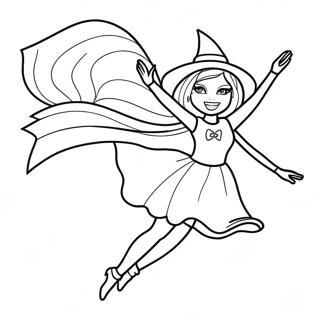 Barbie Heks Flyvende Farvelaegningsside 104715-42468