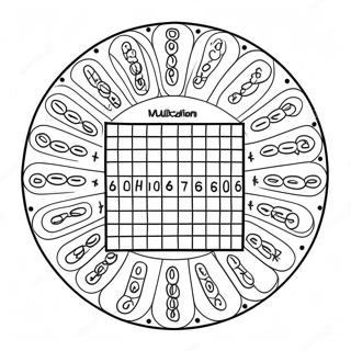 Sjov Multiplikationstabel Farvelaegningsside 104738-42478