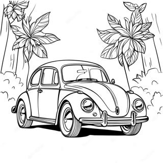 Klassisk Volkswagen Beetle Farvelaegningsside 104894 42600
