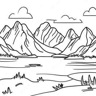 Majestaetiske Bjerge Nationalpark Farvelaegningsside 105048 42719