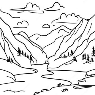 Majestaetiske Bjerge Nationalpark Farvelaegningsside 105048 42720