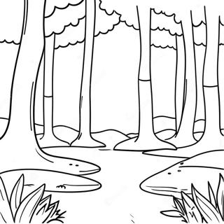 Fredfyldt Skovlandskab Farvelaegningsside 105074-42739