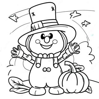 Thanksgiving Skraemmemand Farvelaegningsside 10511-2724