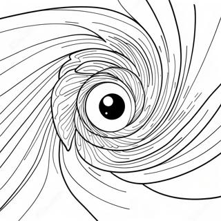 Svirrende Galakse Sort Hul Farvelaegningsside 105153-42806