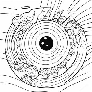 Svirrende Galakse Sort Hul Farvelaegningsside 105153-42808