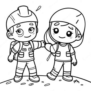 Eventyrlig Dreng Og Pige Farvelaegningsside 105227 42872